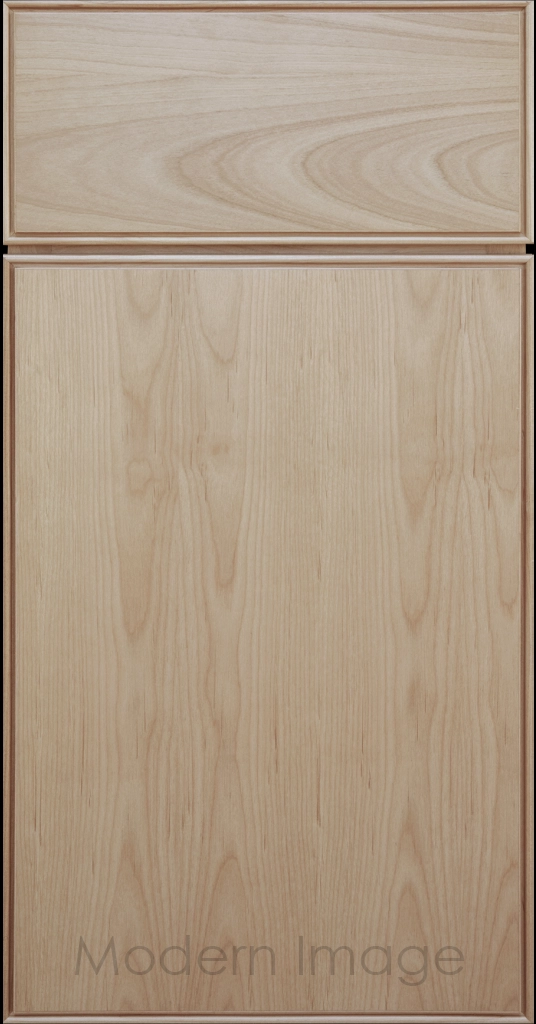 Dallas Blondie stain slim shaker cabinet, featuring narrow stiles, rails, and a distinct groove around the flat panel.